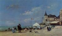 Boudin, Eugene - The Trouville Beach